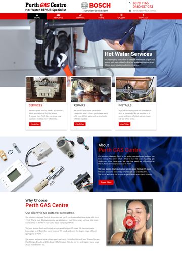 Perth-Gas-Website-design-by-elevate-seo